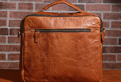 Handmade leather men Cool messenger bag vintage shoulder travel bag for men - EverHandmade