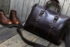 Vintage leather men Briefcase large vintage shoulder laptop Briefcase vintage Briefcase