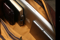 Cool leather mens Large Travel Bag Vintage Weekender Bag Shoulder Bag for Men - EverHandmade