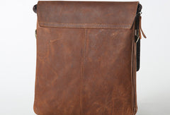 Cool leather mens messenger bag vintage shoulder laptop bag for men