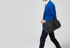 Handmade leather men messenger large vintage shoulder laptop bag vintage bag - EverHandmade