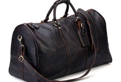 [ Onle Sale ] Cool leather mens Weekender Bag Duffle Bag Travel bag Overnight Bag