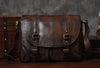 Handmade leather men Briefcase messenger vintage shoulder laptop bag vintage bag