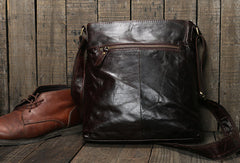 Genuine Leather messenger bag clutch leather men laptop vintage wallet for men