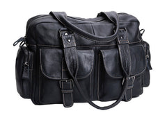 Handmade leather men messenger large vintage shoulder laptop bag vintage bag - EverHandmade