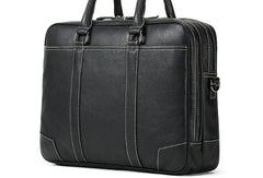 Handmade leather men Briefcase messenger large vintage shoulder laptop bag vintage bag - EverHandmade