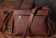 Cool leather mens messenger Bag Vintage Shoulder Laptop Bag for Men