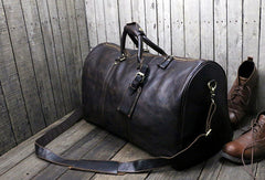 [ Onle Sale ] Cool leather mens Weekender Bag Duffle Bag Travel bag Overnight Bag