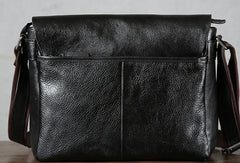 Leather cool men messenger bag vintage shoulder school bags for men - EverHandmade