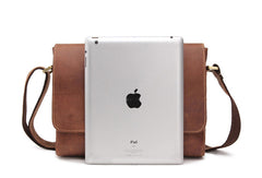 Vintage Cool leather men messenger large vintage shoulder bag for men - EverHandmade