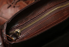 Genuine Leather messenger bag clutch leather men laptop vintage wallet for men