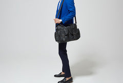 Handmade leather men messenger large vintage shoulder laptop bag vintage bag - EverHandmade
