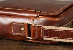 Handmade leather men messenger large vintage shoulder laptop bag vintage bag - EverHandmade