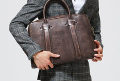 Handmade leather men messenger large vintage shoulder laptop bag vintage bag