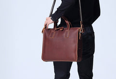 Cool leather mens Briefcase laptop Briefcase Work Briefcases shoulder bag for Men