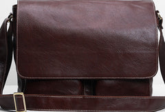 Cool leather men messenger bag shoulder bag for men - EverHandmade