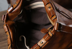 Leather mens Briefcase Shoulder laptop bag Business Bag for Men - EverHandmade