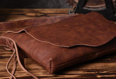 Cool leather mens messenger Bag Vintage Shoulder Laptop Bag for Men
