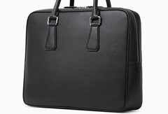 Leather mens Briefcase messenger Business Bag shoulder laptop bag