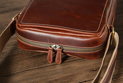 Handmade leather men messenger large vintage shoulder laptop bag vintage bag - EverHandmade