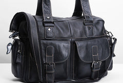 Handmade leather men messenger large vintage shoulder laptop bag vintage bag - EverHandmade