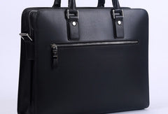 Cool Leather mens Briefcase laptop Briefcase Work Shoulder Bag Business Bag for Men - EverHandmade