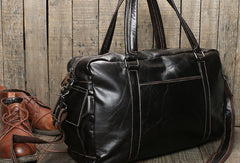 Cool Leather mens Travel bag Duffle Bag Weekender Bag Overnight Bag shoulder bags - EverHandmade