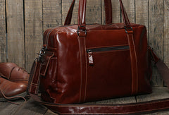 Cool Leather mens Travel bag Duffle Bag Weekender Bag Overnight Bag shoulder bags - EverHandmade