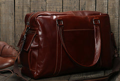 Cool Leather mens Travel bag Duffle Bag Weekender Bag Overnight Bag shoulder bags - EverHandmade