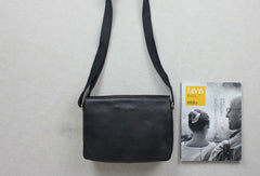 Handmade leather men Briefcase messenger Brown Black shoulder bag vintage bag for him