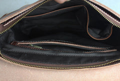Handmade leather Briefcases men messenger Coffee small shoulder bag vintage bag for him