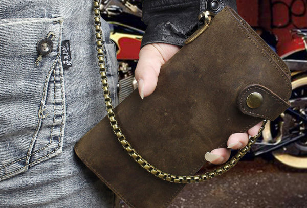 Wallet W Chain Mens Chain Wallets Men Wallet With Chain Leather Wallet With Chai FG01692001