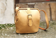 Handmade vintage small purse leather black bag brown shoulder bag crossbody for women - EverHandmade