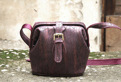 Handmade vintage small purse leather black bag brown shoulder bag crossbody for women - EverHandmade