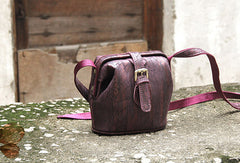 Handmade vintage small purse leather black bag brown shoulder bag crossbody for women - EverHandmade
