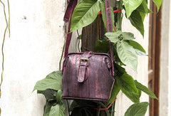 Handmade vintage small purse leather black bag brown shoulder bag crossbody for women - EverHandmade