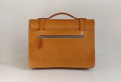 Handmade Leather satchel bag shoulder bag yellow Brown for women leather shoulder bag - EverHandmade