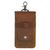 Handmade Brown LEATHER MEN Slim Belt Pouches Waist BAG Slim Belt Bag FOR MEN