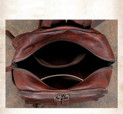 Handmade Leather Backpacks Womens Best School Rucksack Ladies Leather Backpack Purses