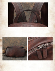 Handmade Leather Backpacks Womens Best School Rucksack Ladies Leather Backpack Purses