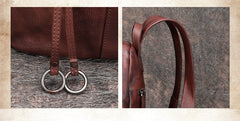 Handmade Leather Backpacks Womens Best School Rucksack Ladies Leather Backpack Purses