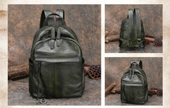 Handmade Leather Backpacks Womens Best School Rucksack Ladies Leather Backpack Purses