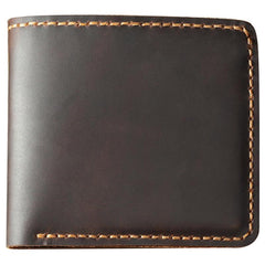 Handmade Leather Bifold Billfold Personalized Mens Bifold Wallet for Men