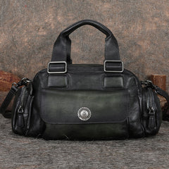 Handmade Coffee Leather Womens Vintage Handbag Best - Chain Detail