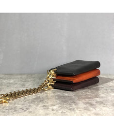 Handmade Leather Mens Cool Key Biker Wallet Car Key Holder License Holder Chain Wallet for Men