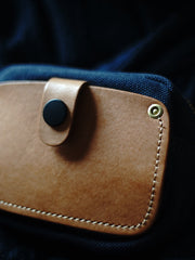 Handmade Green Canvas Leather Wristlet Wallet Zip Clutch Wallet Womens Green Ladies Zip Around Wallets for Women