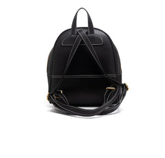 Handmade Ladies Black Leather Small Backpack Pray Girl Tooled Womens Leather Rucksack