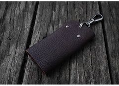 Handmade Leather Mens Key Holders Key Wallet With Belt Clip Key Holder Wallet for Men