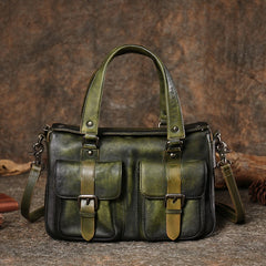 Handmade Leather Womens Satchel Shoulder Bag Best Handbag Vintage Crossbody Purses for Ladies