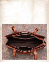 Handmade Leather Womens Vintage Baguette Bag Best - Wallet Flat Lay